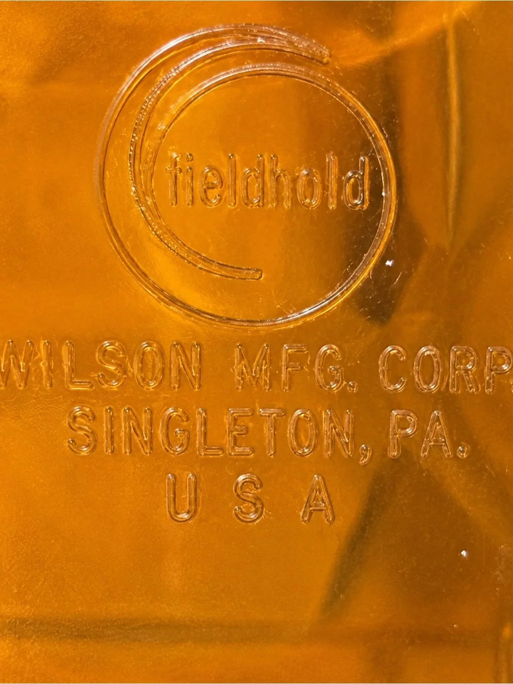 Vintage 1970s Wilson Mfg Corp Wil-hold Amber Plastic Sewing Craft Organizer Box